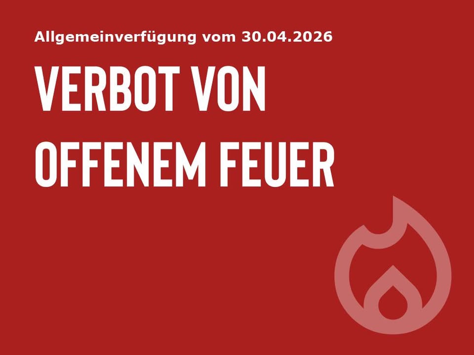 VERBOT VON OFFENEM FEUER
